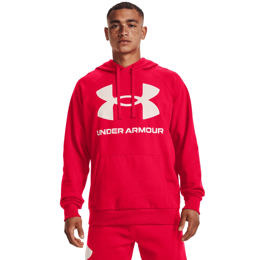 【UNDER ARMOUR】UA 男 Rival Fleece連帽長袖套頭衫-網路獨家-人氣新品