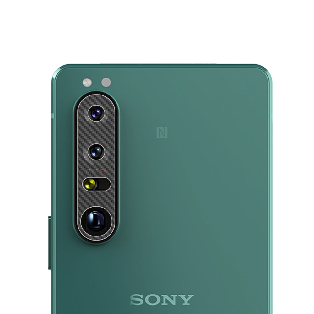 o-one小螢膜 Sony Xperia 1 IV 精孔版鏡頭保護貼-CARBON款 (兩入)