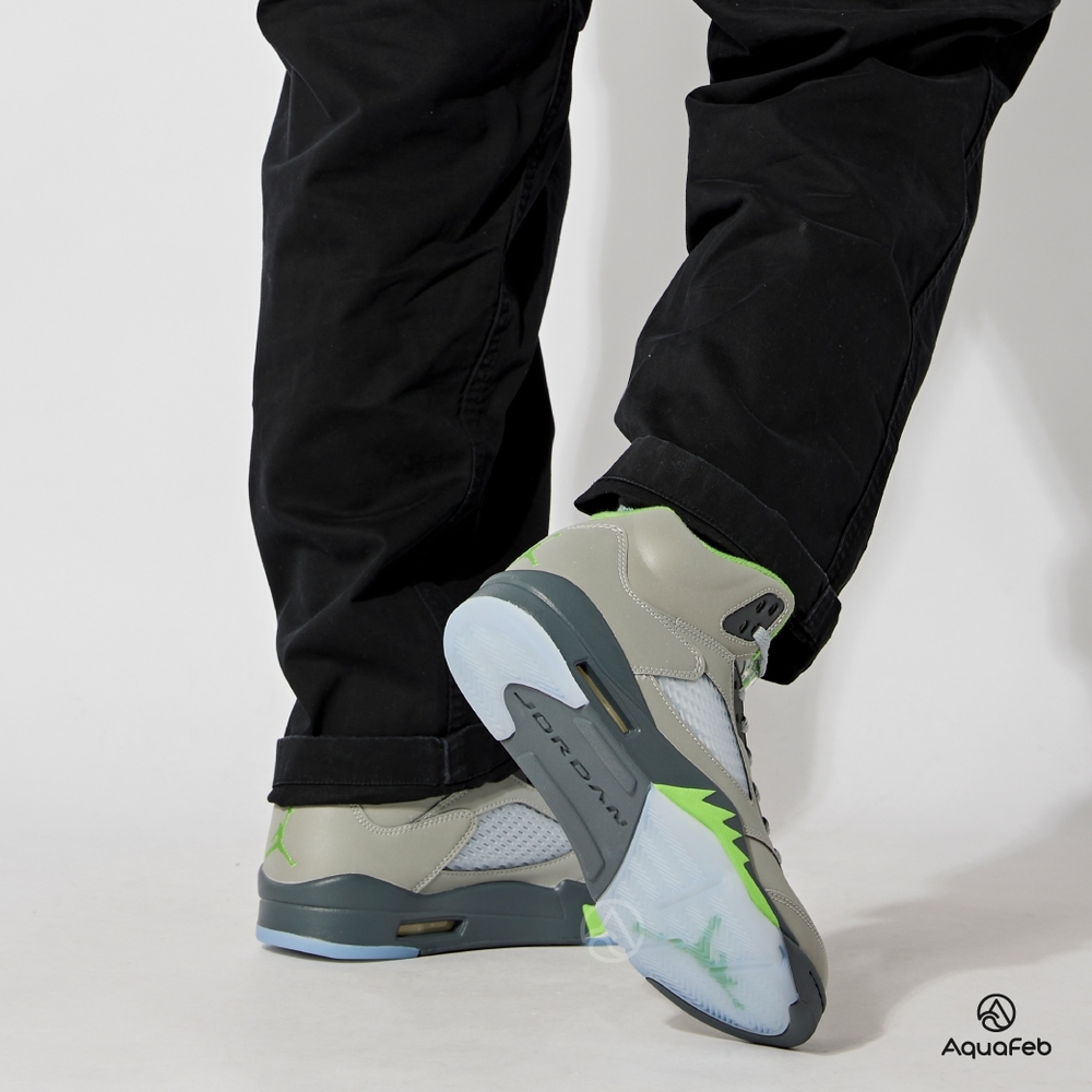 Nike Air Jordan 5 Retro Green Bean 男鞋灰色AJ5 籃球鞋DM9014-003