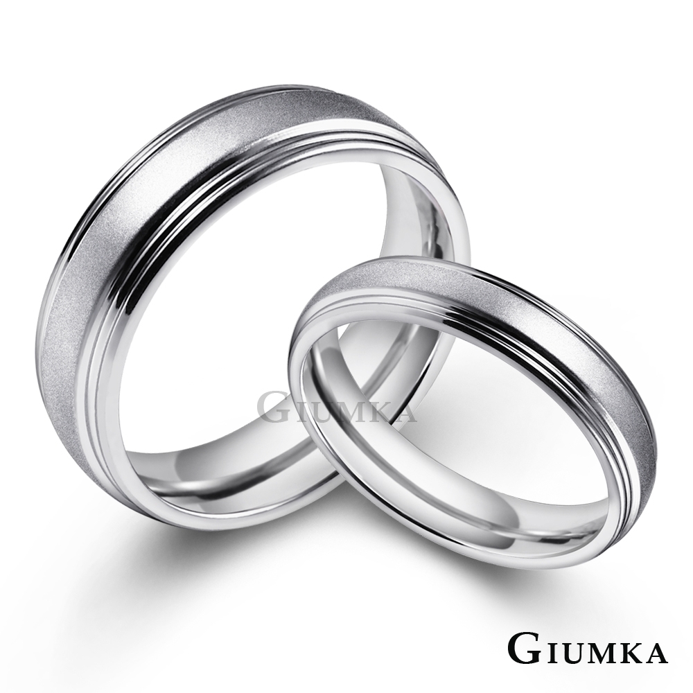 GIUMKA白鋼戒指 浪漫情緣男戒女戒 情侶款 單個價格