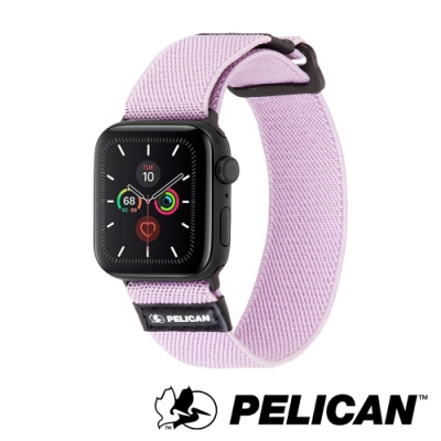 美國 Pelican 派力肯 Apple Watch 42-44mm 1-5代 Protector 保護者NATO錶帶- 淡紫色