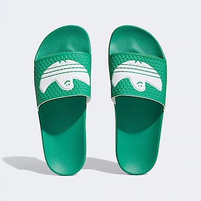 Adidas Shmoofoil Slide [HQ2033] 男女 涼拖鞋 運動 休閒 聯名款 舒適 夏天 海灘 綠