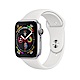 Apple Watch Series 4 LTE 44mm銀色鋁金屬錶殼白色運動型錶帶 product thumbnail 1