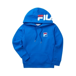 FILA KIDS #肆意極線 長袖連帽T恤-藍色 1TET-8420-BU