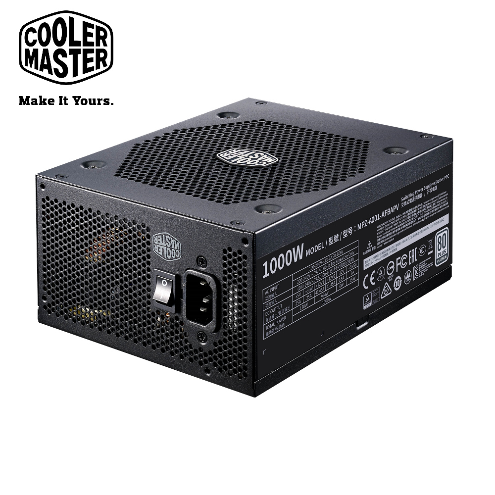 Cooler Master V 全模組化 80Plus白金牌 1000W 電源供應器