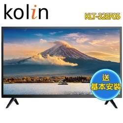 Kolin歌林 32型LED液晶顯示器+視訊盒KLT-32EF05 含基本桌上型安裝+舊機回收