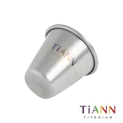 TiANN 鈦安純鈦餐具 20ml 一口杯／迷你鈦杯／shot杯／小酒杯／烈酒杯 (快)