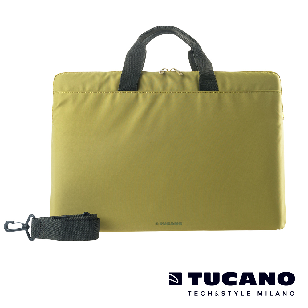 TUCANO MINILUX 極簡輕便可側背尼龍手提內袋 15.6吋（適用16吋） 草綠