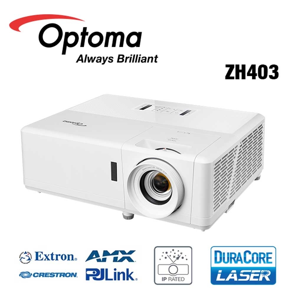 Optoma 奧圖碼 ZH403 雷射高亮度工程及商用投影機 4000流明 1080p 公司貨