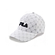 FILA 滿版LOGO帽/棒球帽-白色 HTY-1103-WT product thumbnail 1