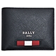 BALLY BEVYE.MY 高質感防刮紋金屬品牌LOGO短夾(黑) product thumbnail 1