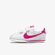 NIKE CORTEZ BASIC SL (PSV)  男女小童休閒鞋-白粉-904767109 product thumbnail 1