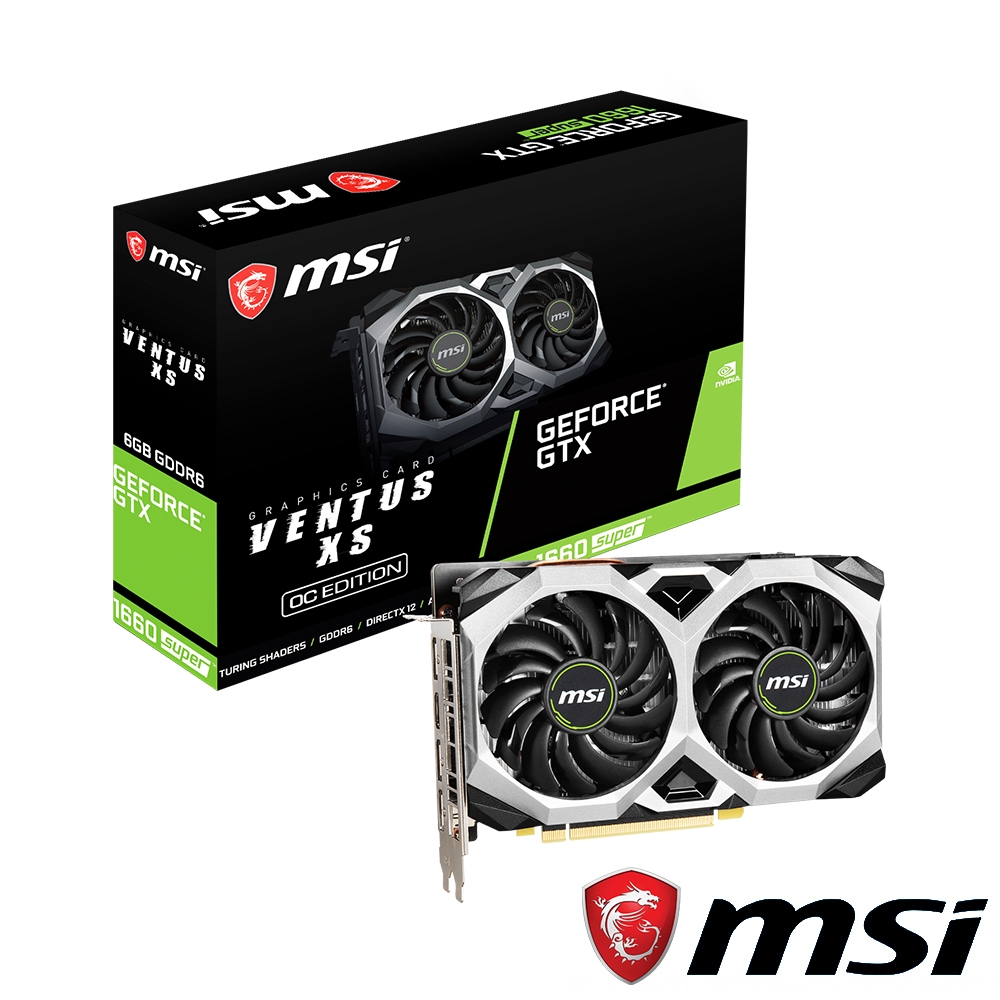 MSI微星GeForce GTX 1660 SUPER VENTUS XS OC 顯示卡| GTX 16 系列