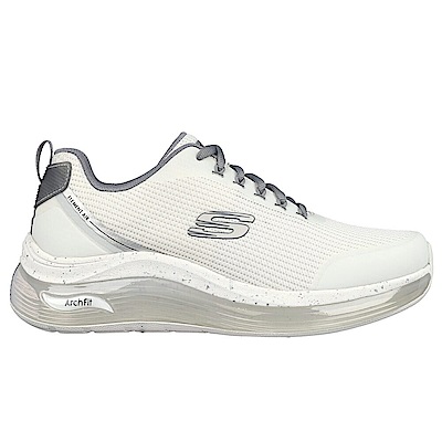 Skechers Arch Fit Element Air [232540WGY] 男 健走鞋 運動 健走 氣墊 白灰