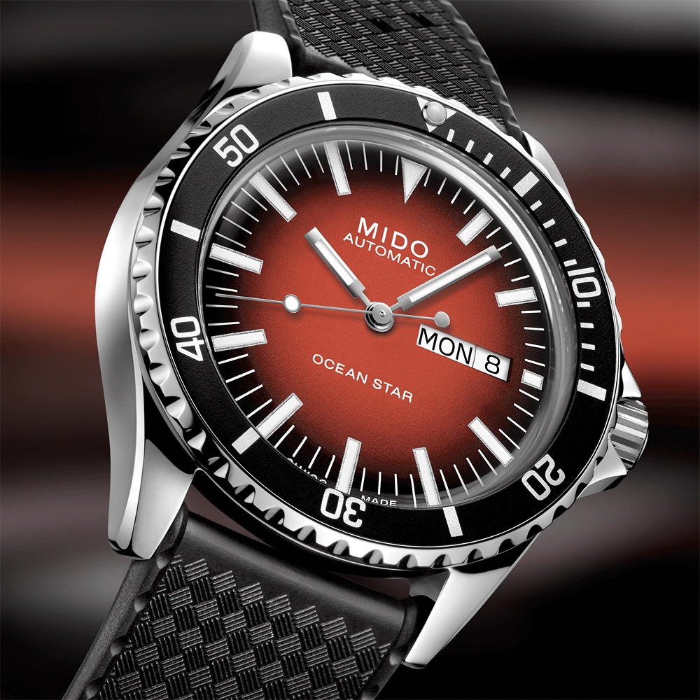 MIDO 美度 官方授權 Ocean Star 海洋之星 200米漸層潛水機械錶-40.5mm M0268301742100