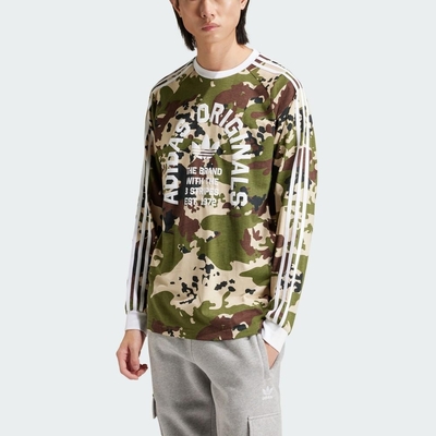 adidas 上衣 男款 長袖上衣 運動 三葉草 亞規 CAMO LS CALI HF 迷彩 IS2921