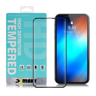 Xmart for iPhone 11 / iPhone XR 用 高透光2.5D滿版玻璃貼- 黑2張