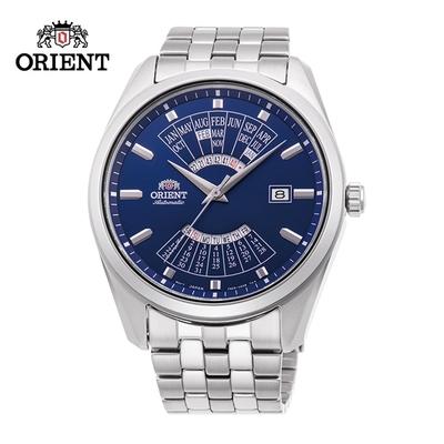 ORIENT 東方錶 MULTI-YEAR CALENDAR系列 萬年曆機械錶 RA-BA0003L 藍色 - 43.5mm