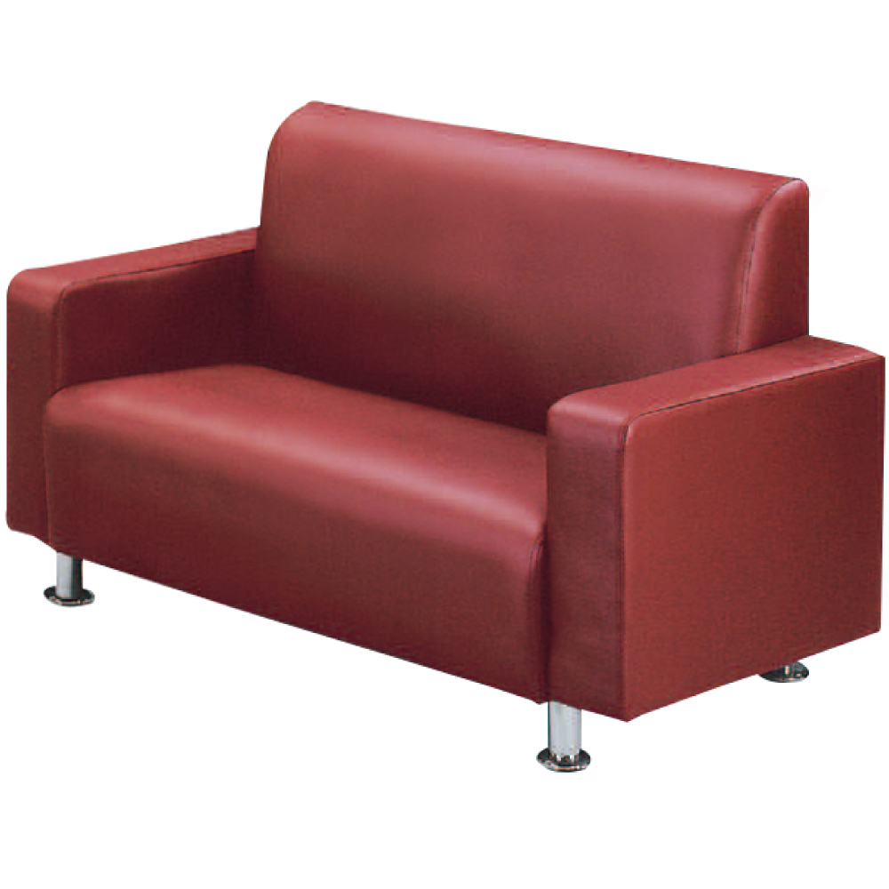 綠活居 巴迪時尚皮革二人座沙發椅(三色)-130x73x80cm免組