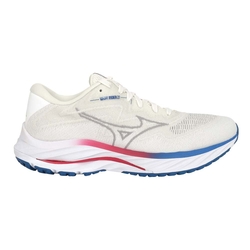 MIZUNO WAVE  RIDER 27 SSW SW 女慢跑鞋-4E J1GD237725 米灰白藍紅