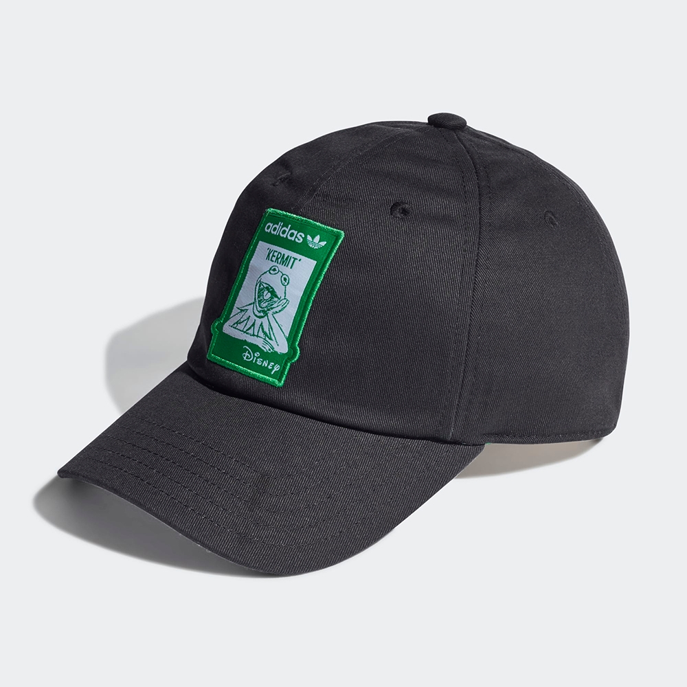 adidas 帽子 棒球帽 遮陽帽 運動帽 科米蛙 迪士尼 三葉草 NOT EASY CAP 黑 GN2289