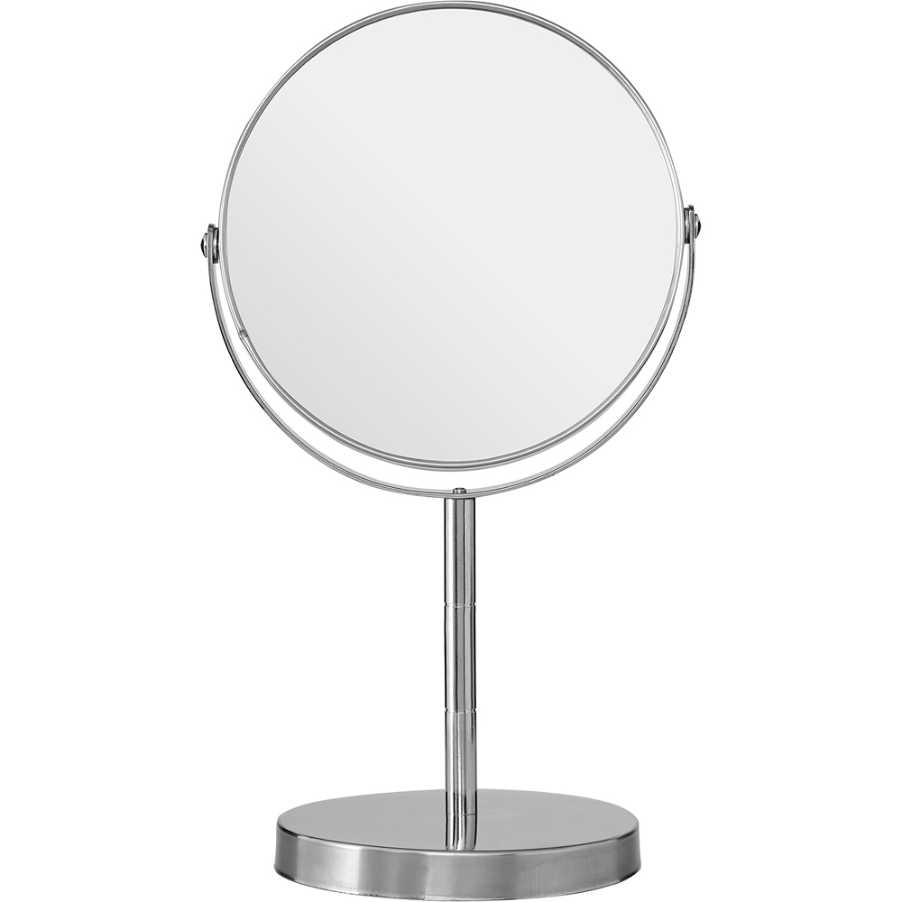 《Premier》雙面高腳桌鏡(銀26cm)