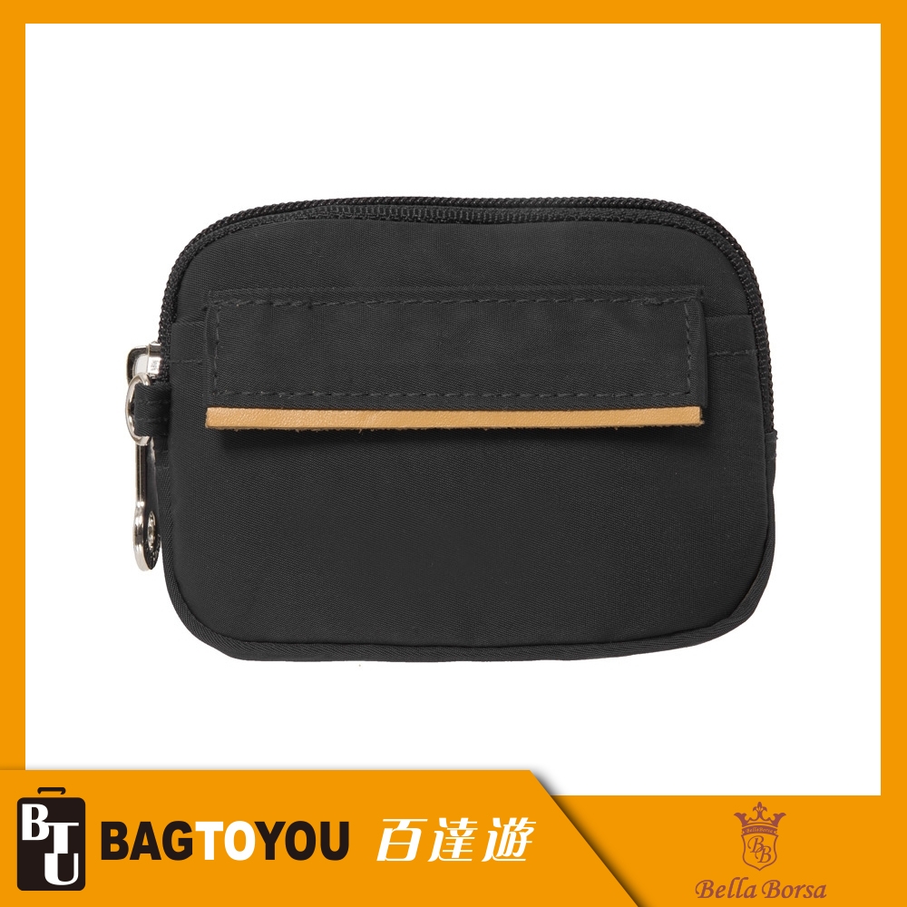 【Bella Borsa】經典微漾-零錢包-黑 BB18C006BK