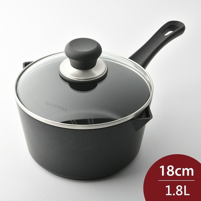 SCANPAN CLASSIC 單柄不沾湯鍋 不沾鍋 含蓋 18cm 1.8L 電磁爐不可用