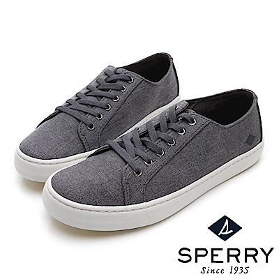 SPERRY 街頭風尚經典丹寧帆布鞋(男)-灰