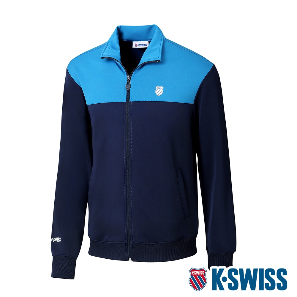 K-SWISS Interlock Jacket 運動外套-男-藍