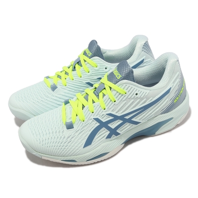 Asics 網球鞋 Solution Speed FF 2 女鞋 水藍 速度型 美網配色 穩定 亞瑟士 1042A136405