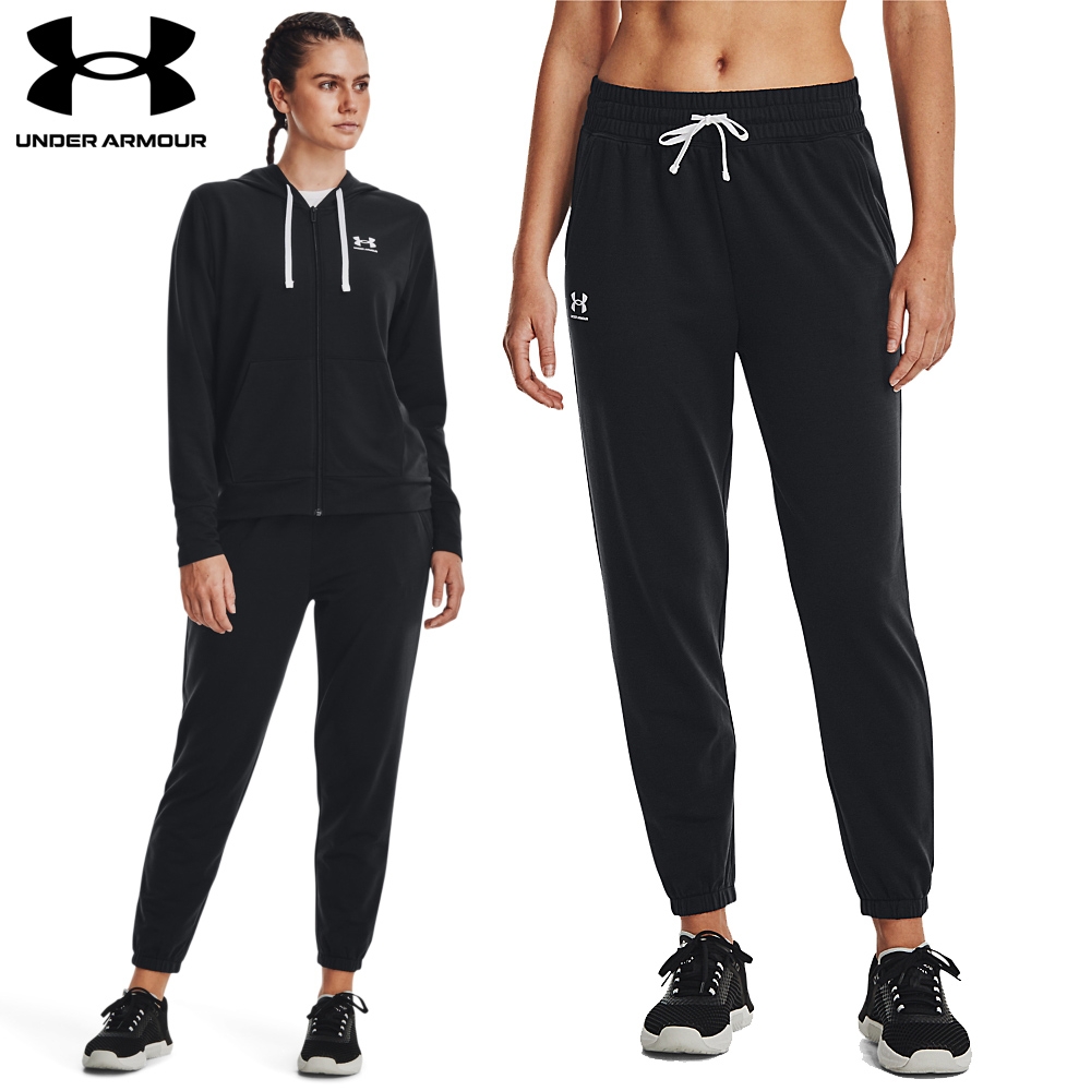 【UNDER ARMOUR】UA 女 Rival Terry Jogger 長褲