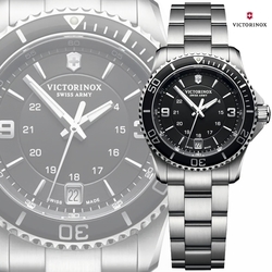 VICTORINOX 瑞士維氏 Maverick Small 100米防水三針淑女腕錶-黑34mm(VISA-241701)