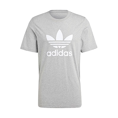 Adidas Trefoil T-Shirt IA4817 男 短袖 上衣 T恤 運動 休閒 經典 三葉草 灰