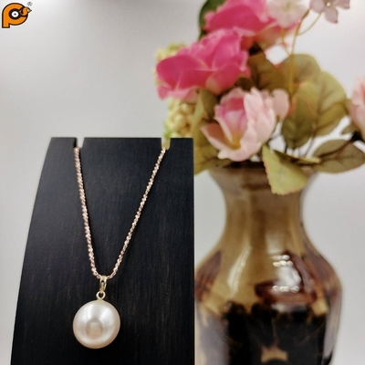 Sipress 日本進口仿珍珠925純銀玫瑰金項鍊 聖誕送禮推薦