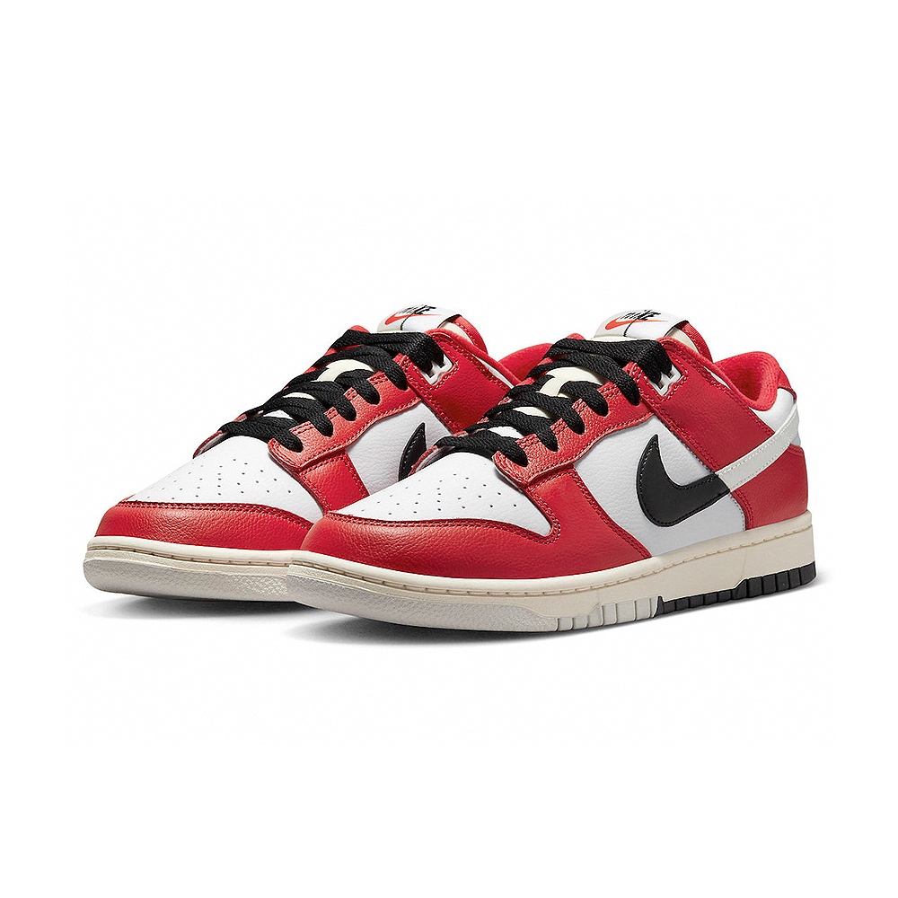 Nike Dunk Low Retro PRM 男紅白色解構芝加哥潮流休閒鞋DZ2536-600