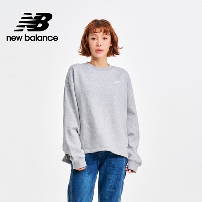 水兒著用款【New Balance】刷毛保暖前短後長長袖上衣_WT33532AG_女性_灰色