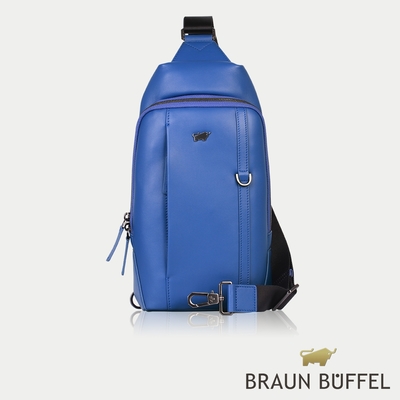 【BRAUN BUFFEL 德國小金牛】台灣總代理 哈潑 胸包-鈷藍色/BF517-22-GC