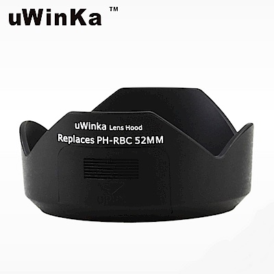 uWinka副廠Pentax遮光罩UPH-RBC 52mm(相容賓得士原廠PH-RBC 52mm遮光罩,附CPL窗)適smc PENTAX-DA 18-55mm F3.5-5.6 AL WR
