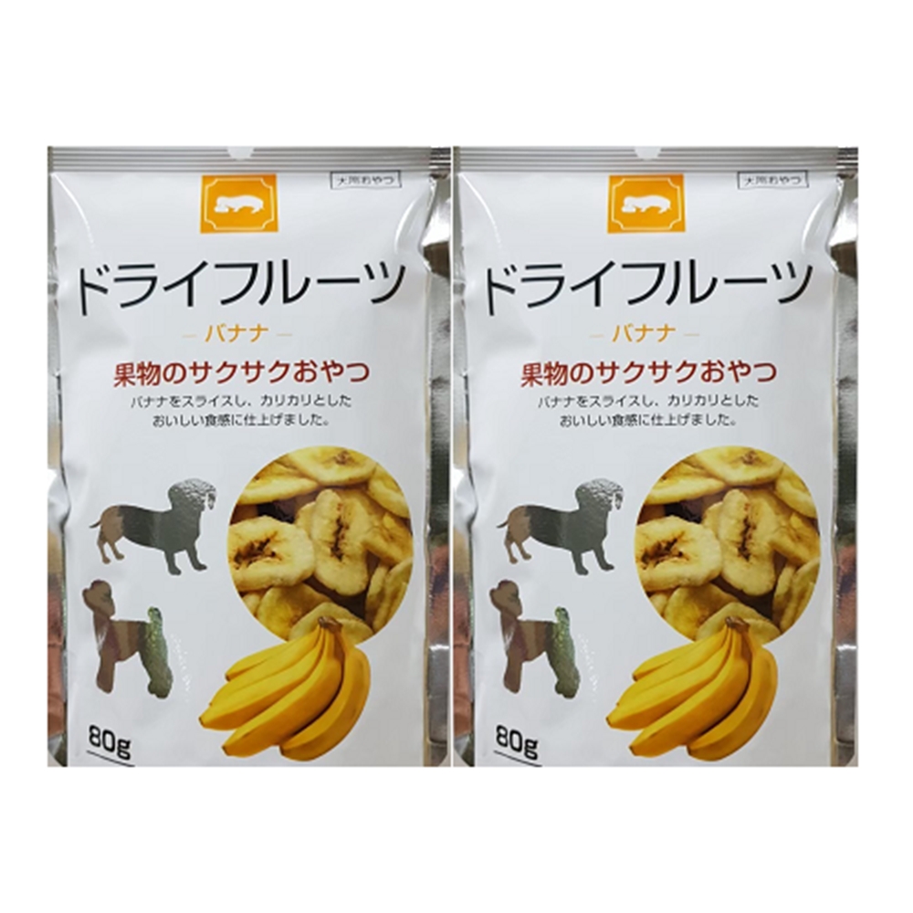 藤澤-鮮活蔬果片-香蕉 80g-四入組-愛犬用