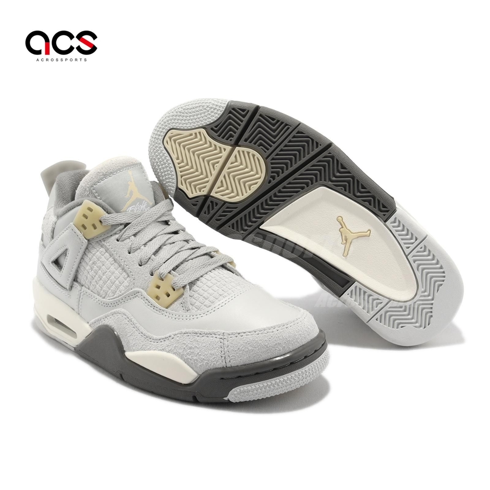 Nike Air Jordan 4 Retro SE GS 大童女鞋灰奶油白Craft 4代AJ4 DV2262