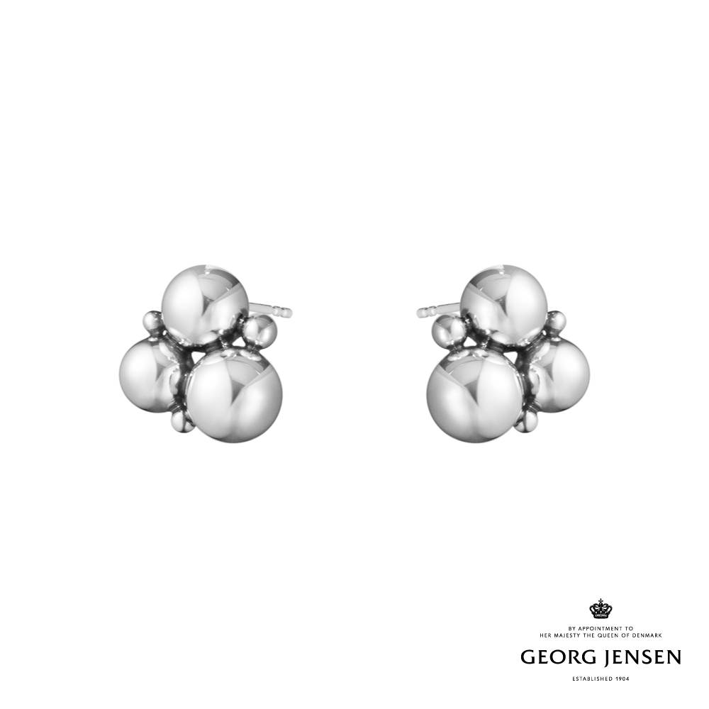 Georg Jensen 喬治傑生 MOONLIGHT GRAPES 硫化純銀耳環