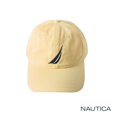 Nautica 夏日繽紛品牌LOGO棒球帽-黃色