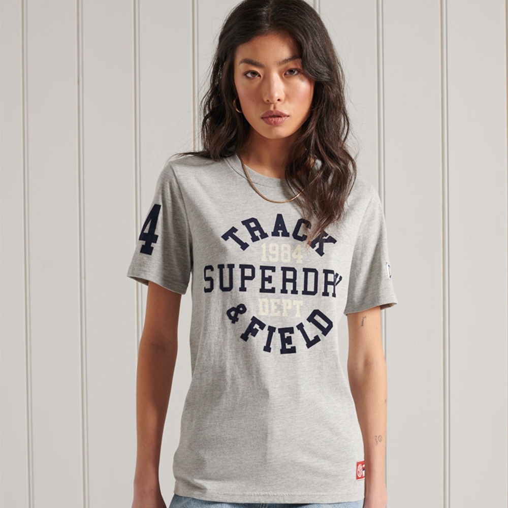 SUPERDRY 女裝 短袖T恤 COLLEGIATE ATHLETIC 灰