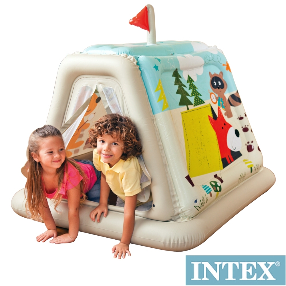 (時時樂限定) INTEX 幼童款-室內帳篷/充氣式遊戲帳篷(48634)