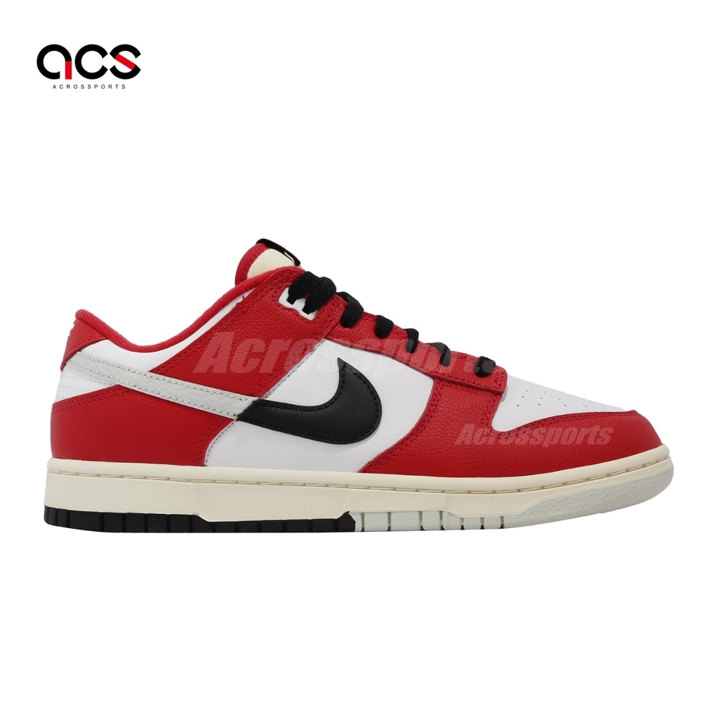 Nike 休閒鞋Dunk Low 男鞋紅白黑芝加哥解構Chicago Split DZ2536-600