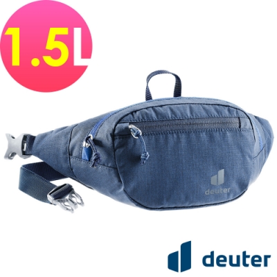 【deuter 德國】BELT I 1.5L休閒輕量腰包3900121深藍/胸包/側背包/路跑/慢跑