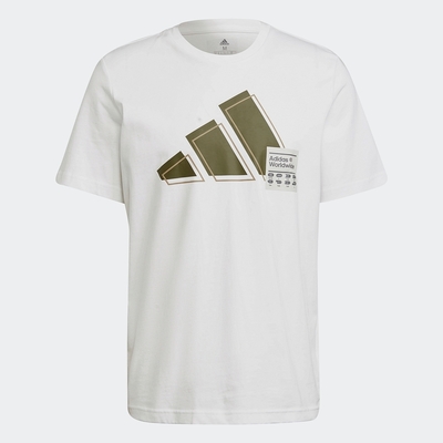 ADIDAS 愛迪達 短袖上衣 運動 慢跑 男款 白 GV5159 3BAR LOGO TEE