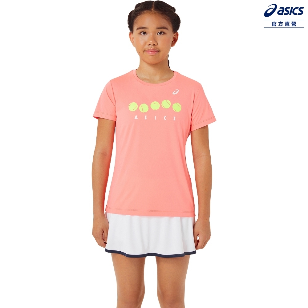ASICS 亞瑟士 女童 短袖上衣 兒童 網球 2044A038-700