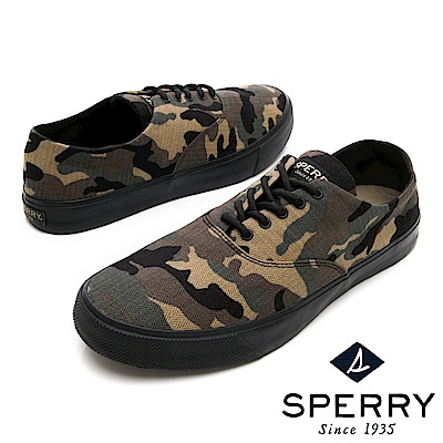 SPERRY 迷彩魅力輕量帆布鞋(男)-迷彩綠